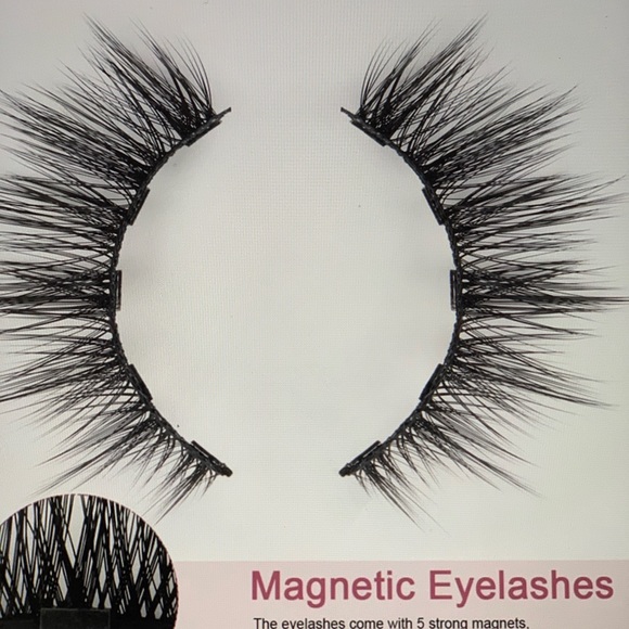 MAGNETIC W/EYELINER 3D MINK EYELASHES SET OF 5 - Picture 2 of 5